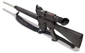 NightShot NV Rifle Scope Mounted on Gun