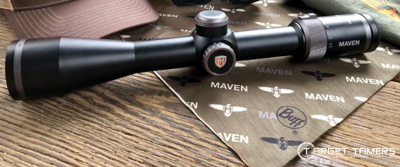 Maven rifle scope with included cleaning cloth