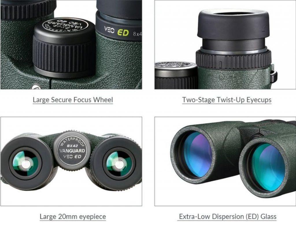 Features of Vanguard VEO 10x42 ED Binoculars