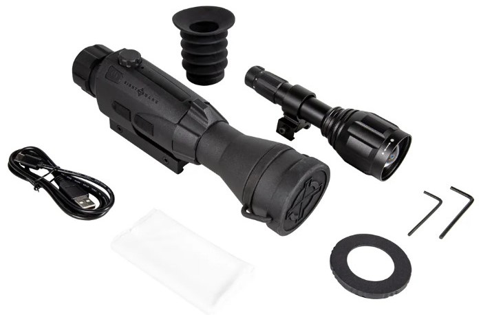 Sightmark Wraith 4K Max 3-24x50mm Digital Scope And Accessories