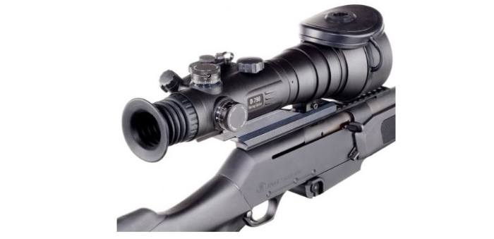 Bering Optics D-790W Gen 3 Night Vision Scope Mounted to Rifle