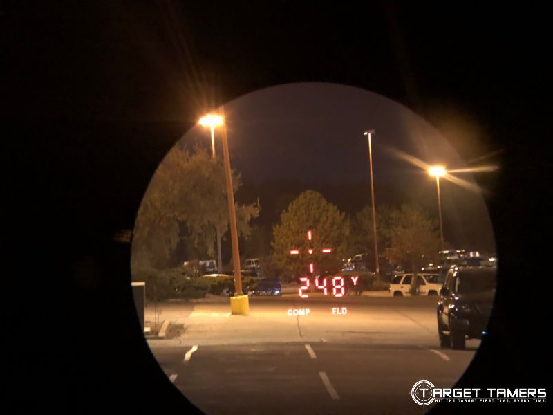 using RF.1 rangefinder at night in carpark