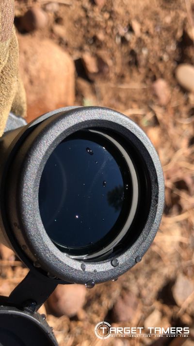 Cheap binocular glass after water exposure