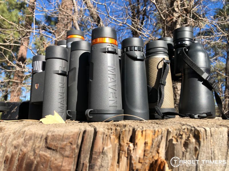 Different sized binoculars