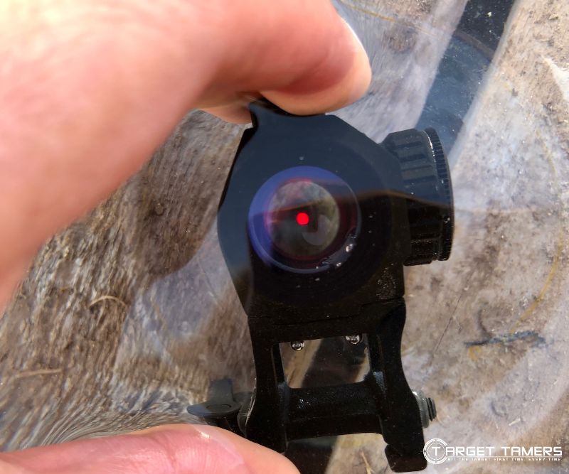 Waterproof testing the Axiom red dot