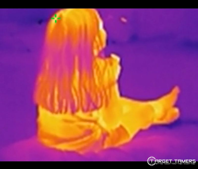 hot spot on viewing human through TM160 thermal monocular