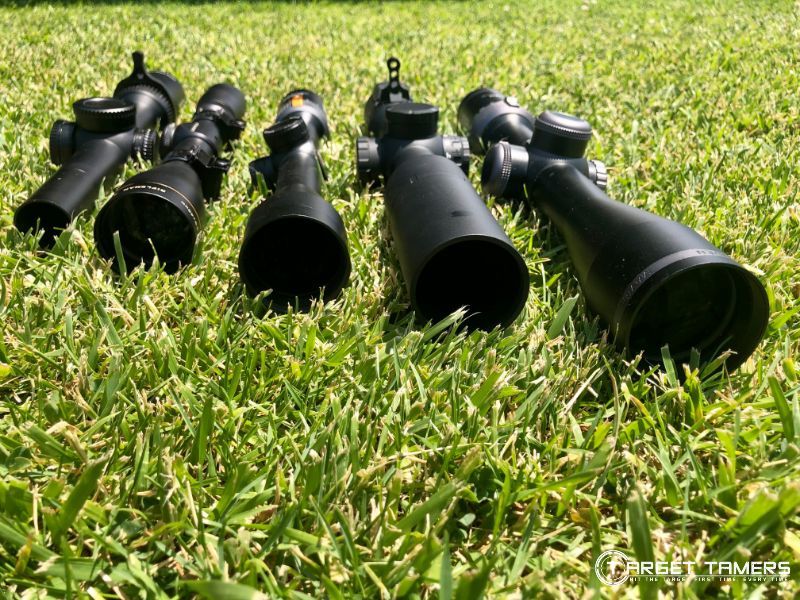 Scopes with various objective lens diameters