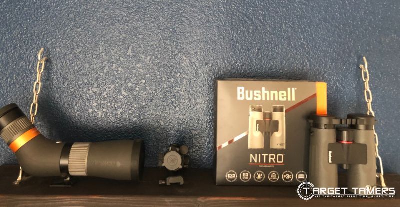 Binoculars stored in a dry room