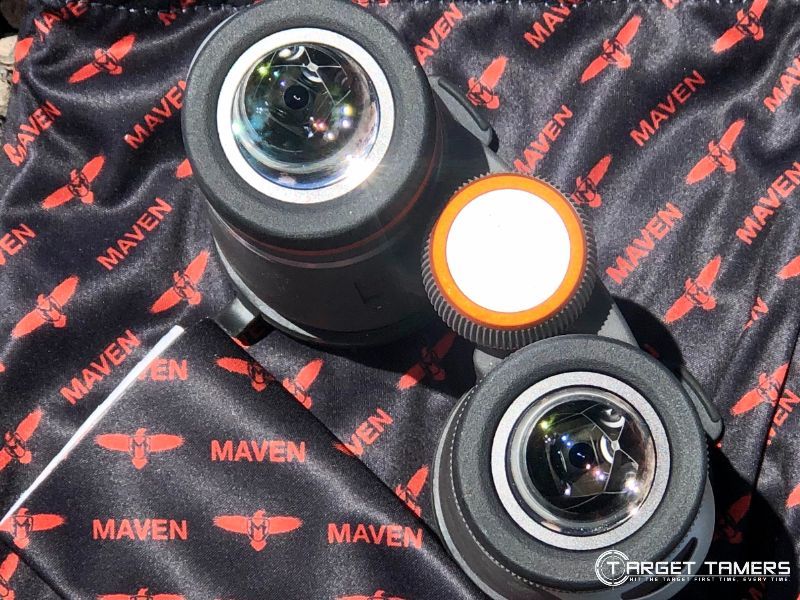 Clean binoculars sitting on microfibre cloth