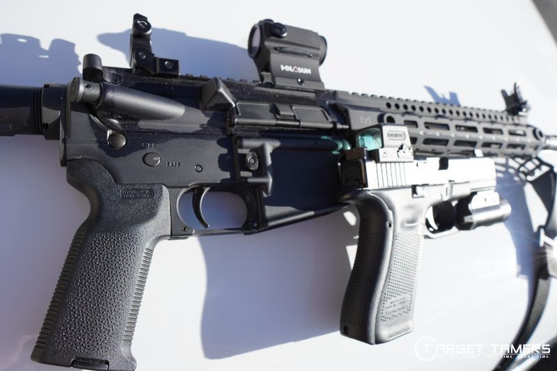 CQB 2 handgun or rifle