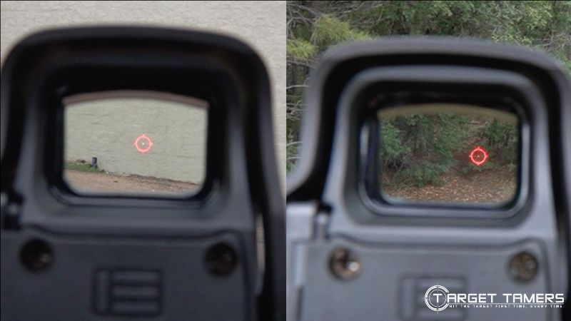 Reticle of the EOTech EXPS3 sight