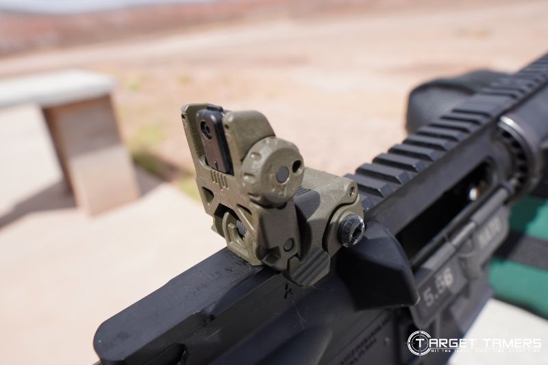 Flip-up sights on AR-15