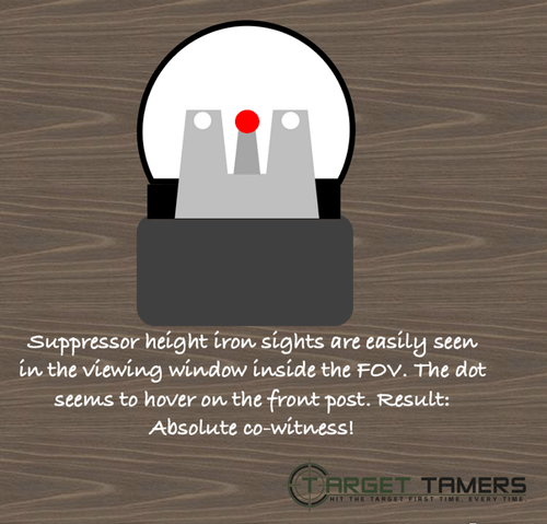 Supressor height iron sights example