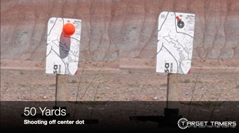 Tip 5 - shooting to 50 yards with a red dot sight