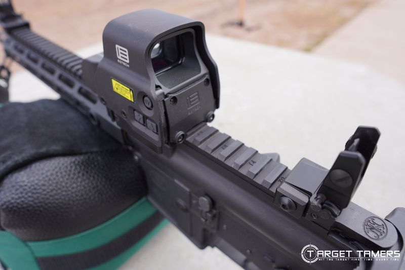 BUIS rear sight and EOTech EXPS3