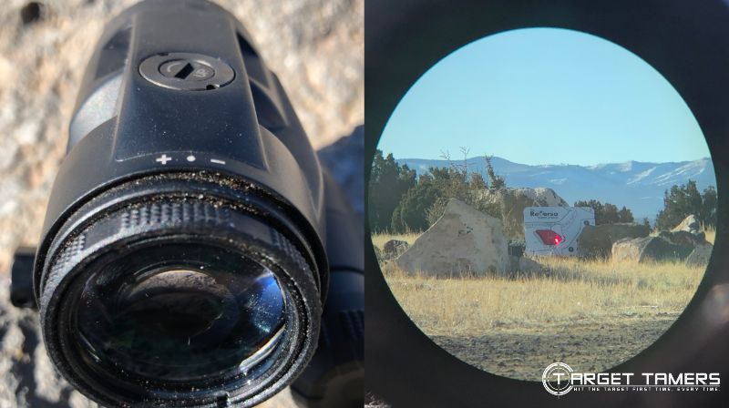 Sig Sauer Juliet 3 magnifier and viewing example