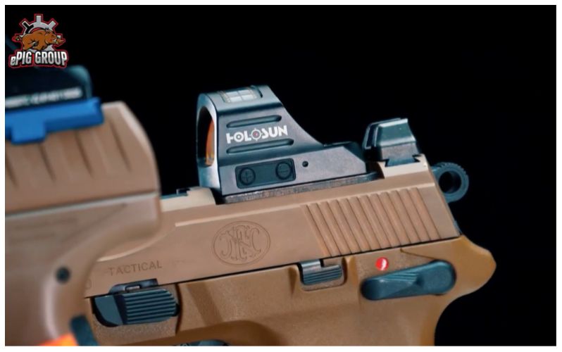 Holosun HS507C X2 mounted to FN pistol