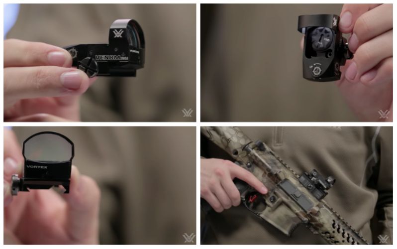Vortex Venom profiles and AR mounted with Pic rail
