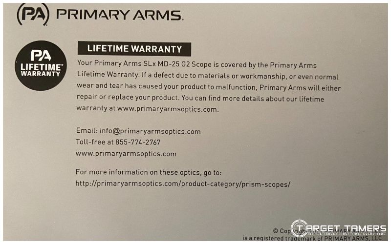 PA RDS warranty