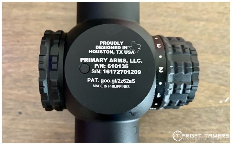 Primary Arms GLx scope made in the Philippines