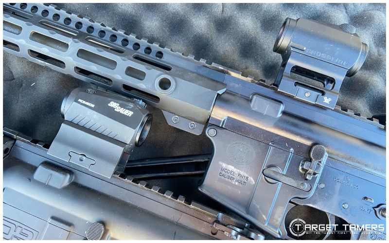 Sig Romeo 5 and Crossfire mounted to AR15