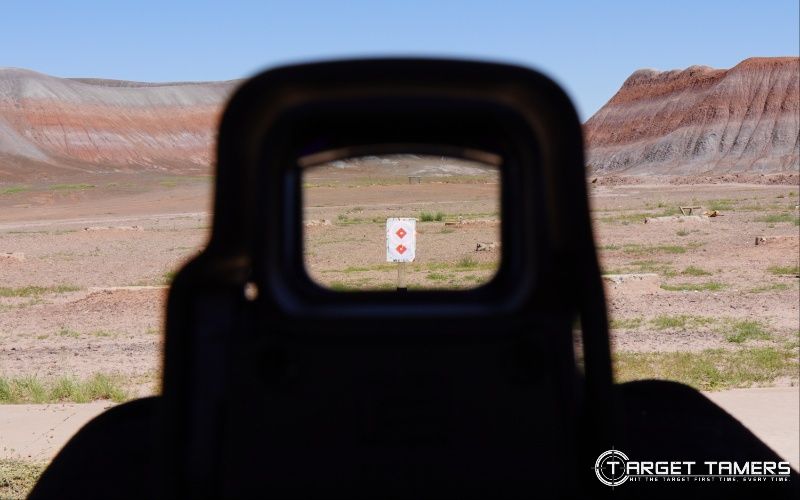Target at 25 yards as seen through EXPS3