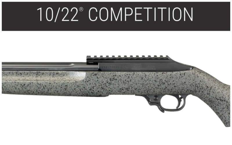 Ruger 10/22 Competition rifle with rail